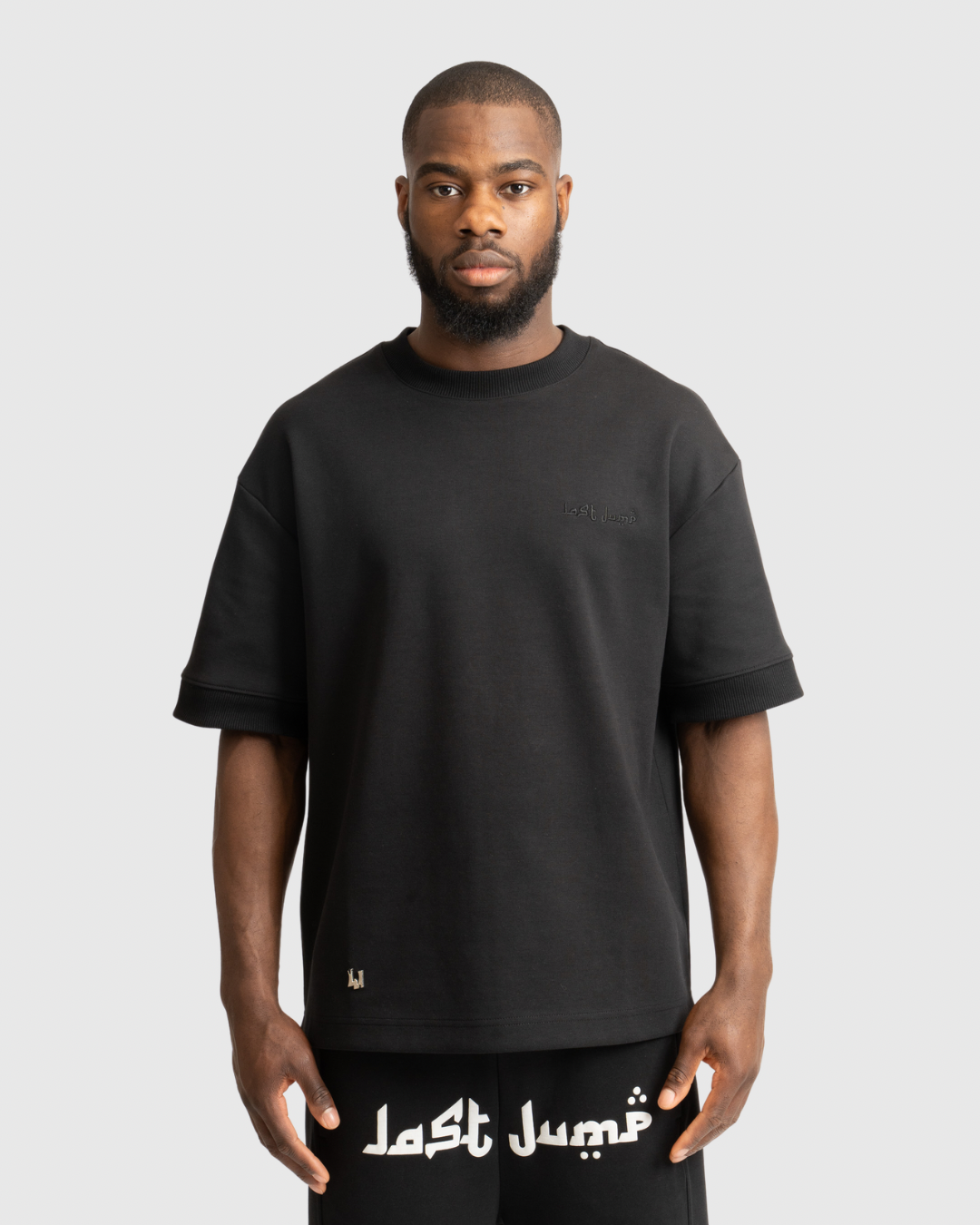 HEAVY PUFFER PRINT TEE BLACK