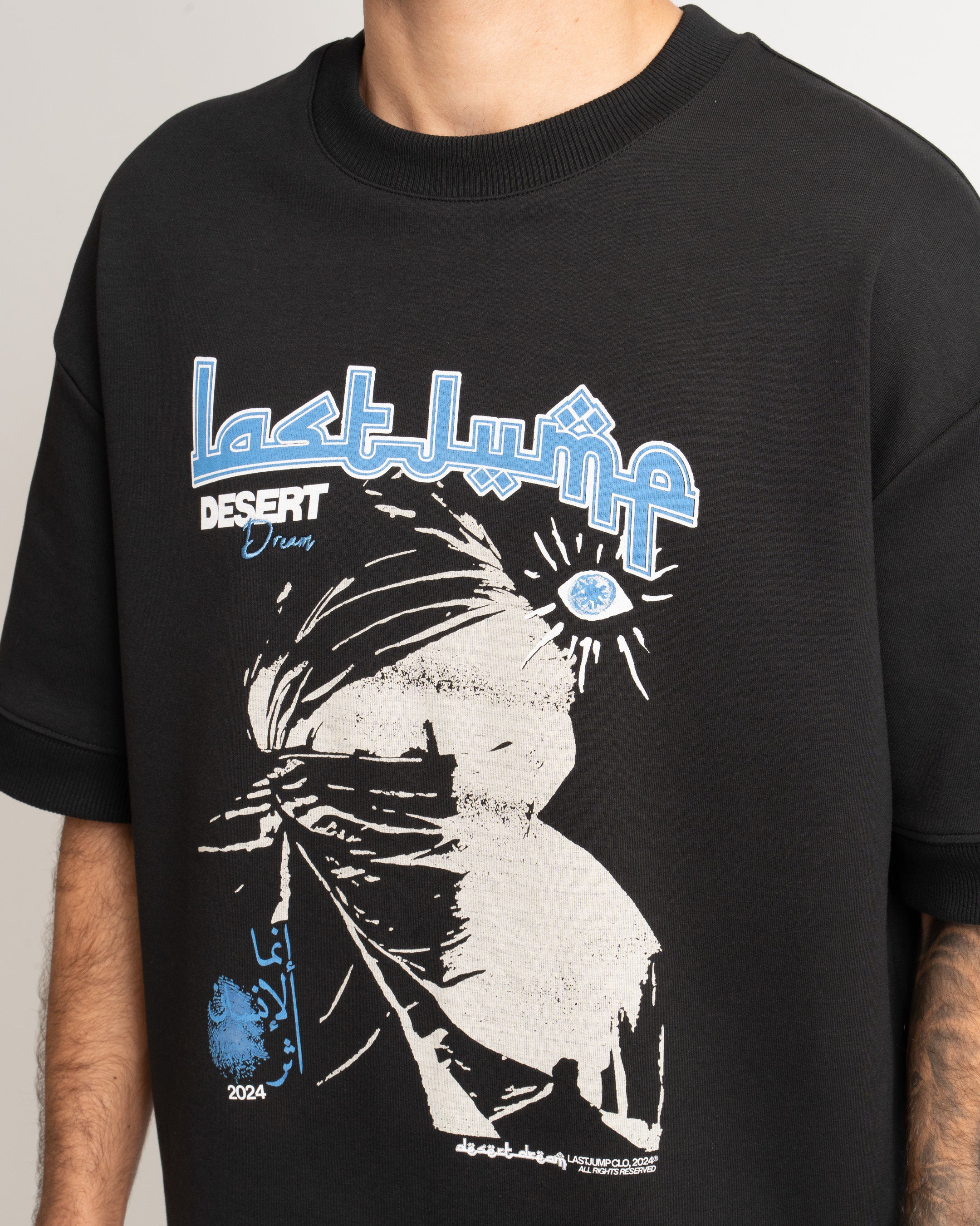 HEAVY DESERT DREAM BLACK TEE