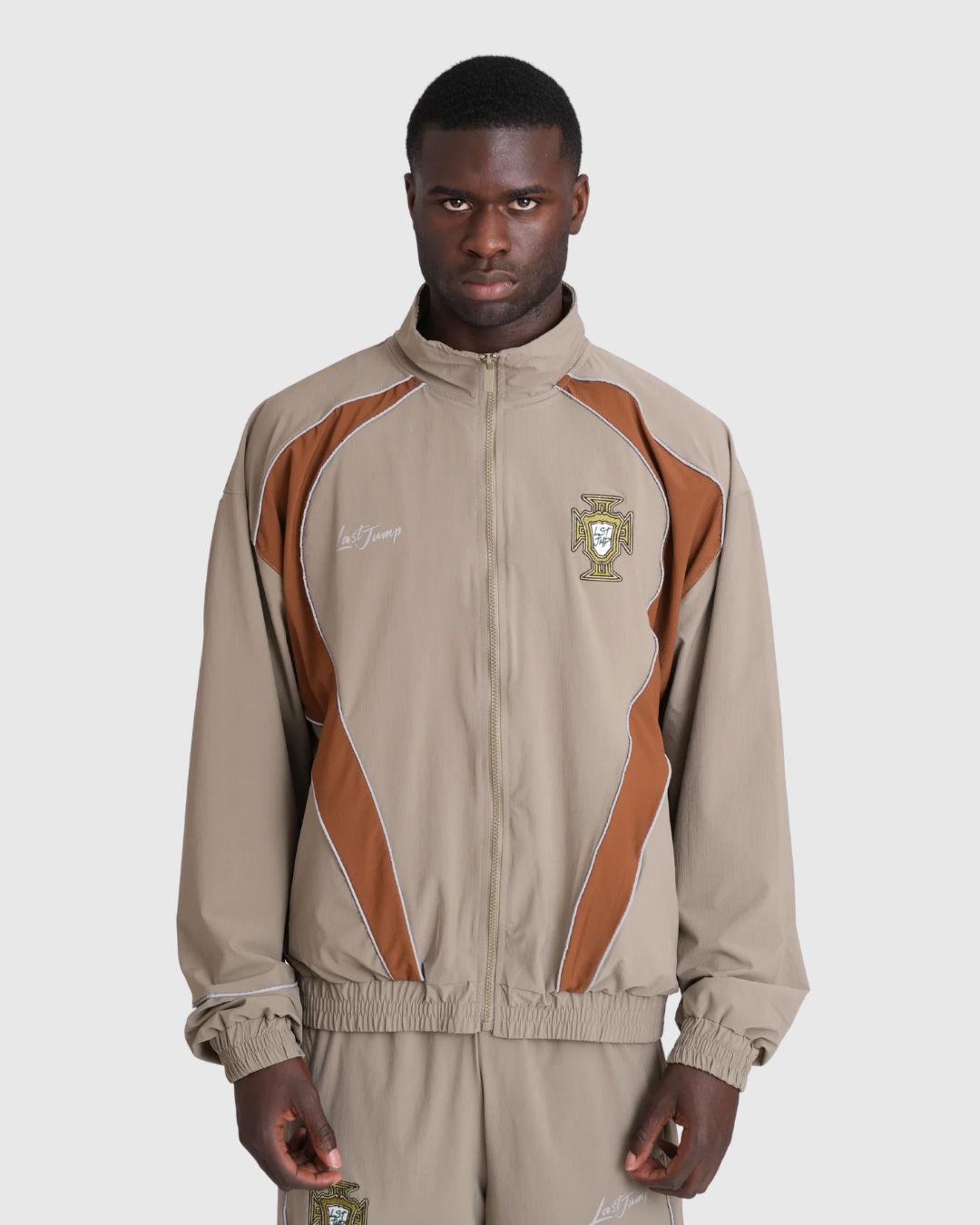 Porto Track Jacket Khaki/Brown