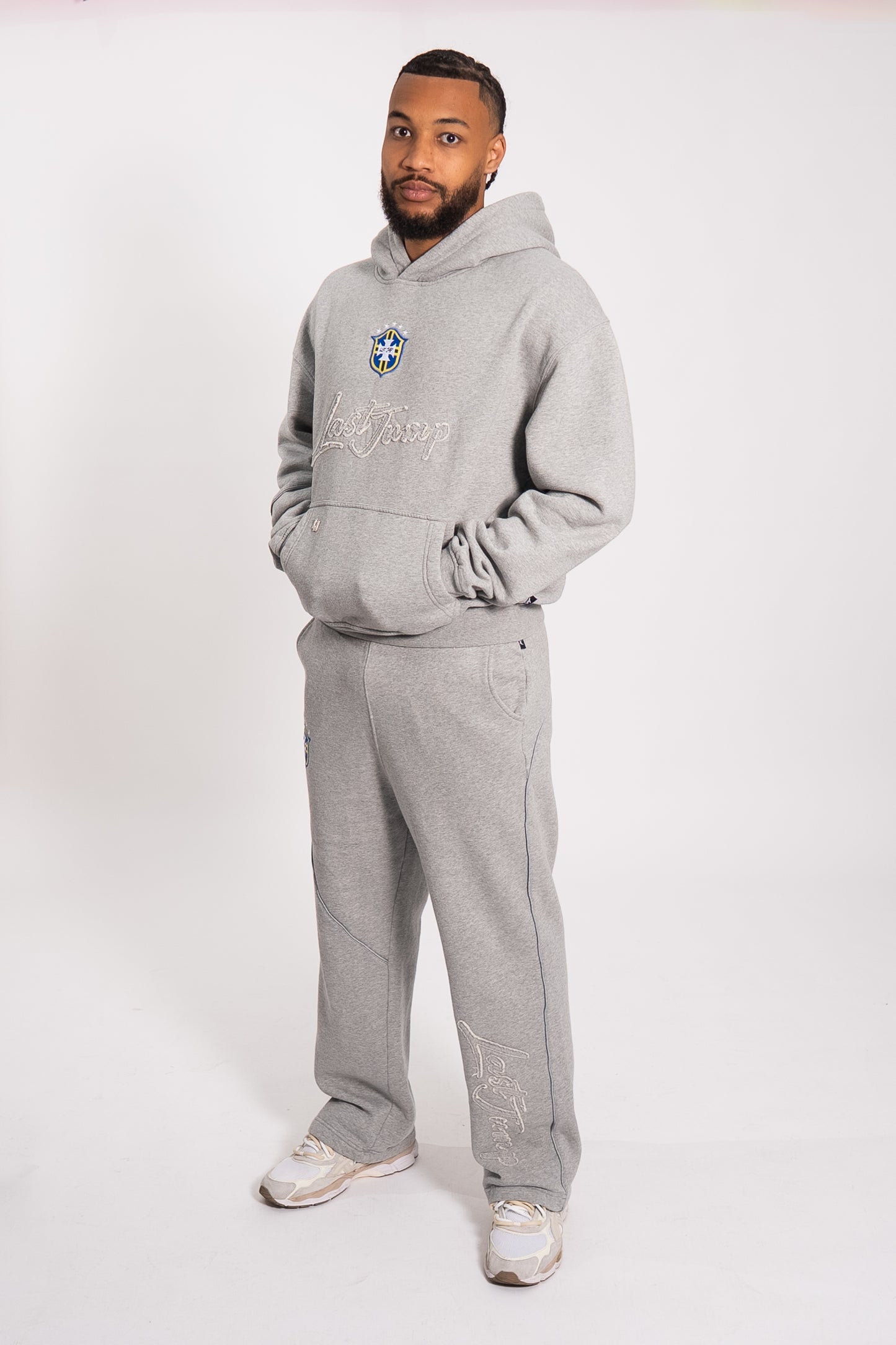 Brazil Hoodie Grey