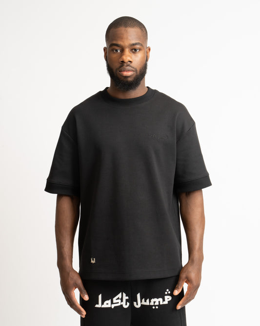 HEAVY PUFFER PRINT TEE BLACK