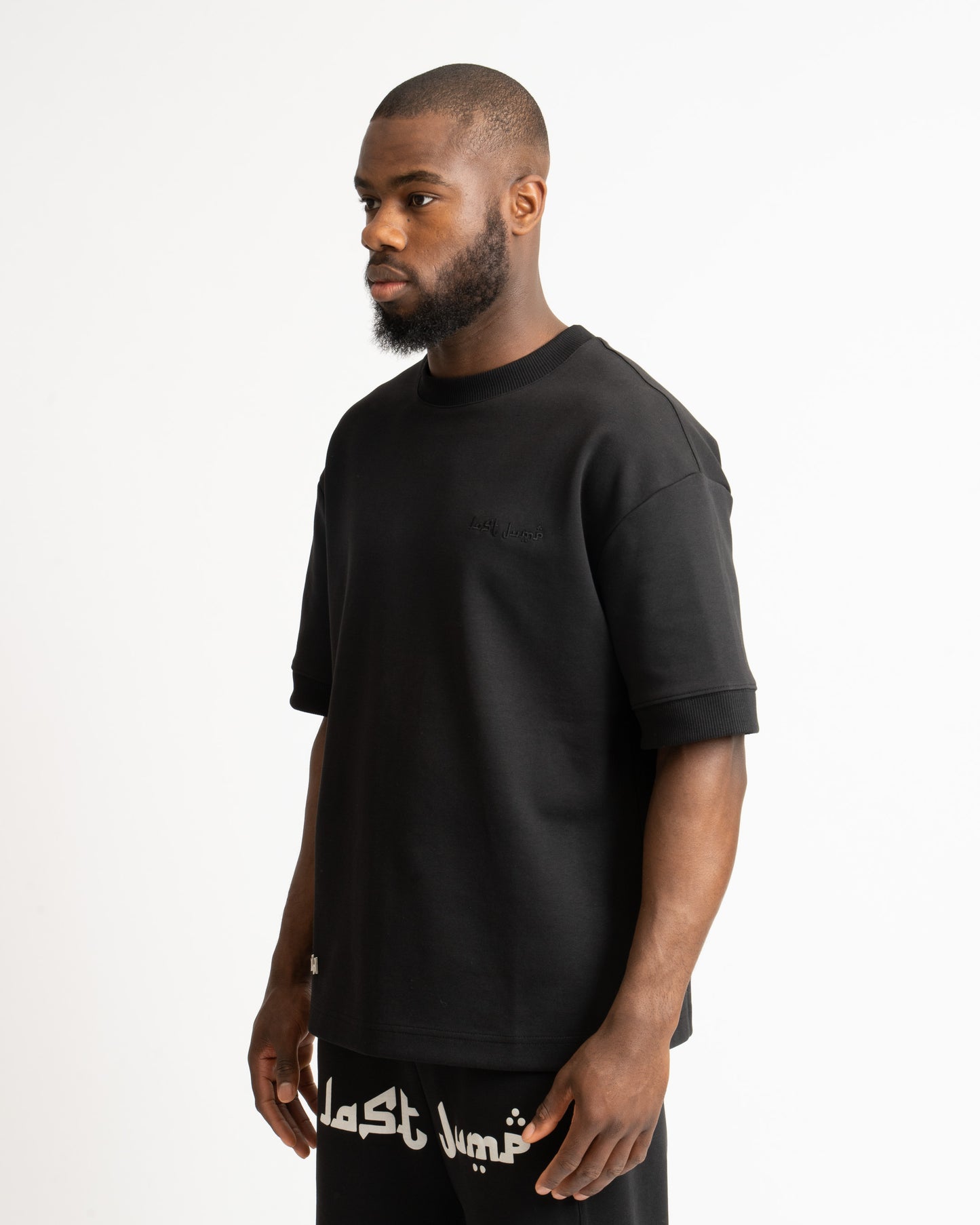 HEAVY PUFFER PRINT TEE BLACK
