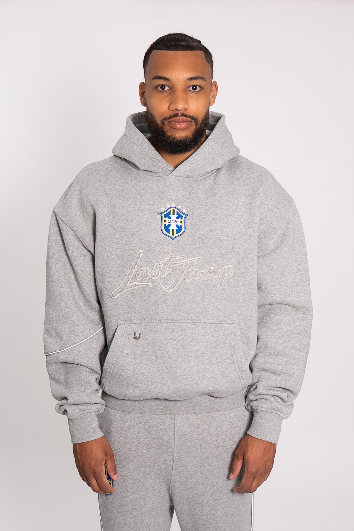 Brazil Hoodie Grey